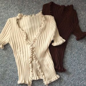 Shein ribbed knit cardigan